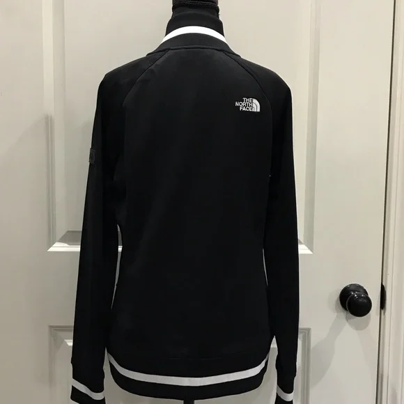 The North Face Women's Black Bomber Jacket zip up  size medium - Picture 4 of 5
